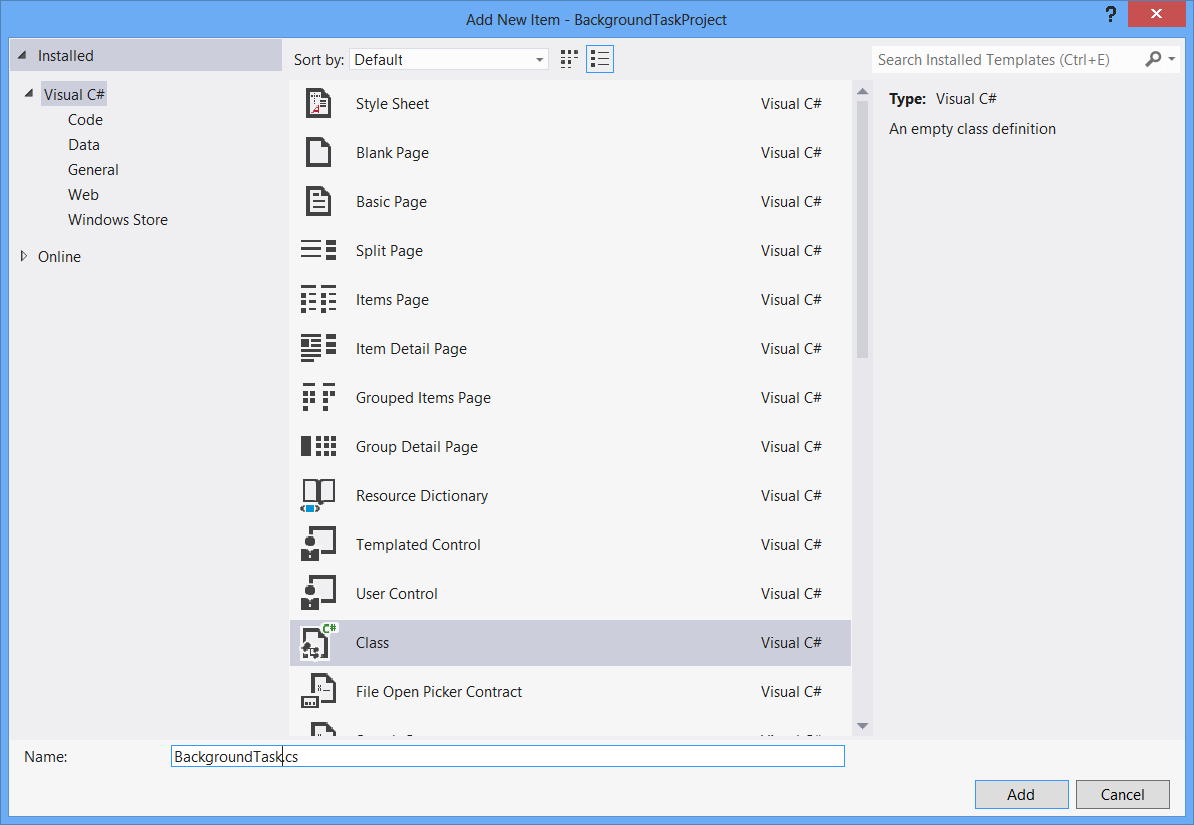 Using and Debugging Background Tasks in Windows Store Apps – Alp Arslan ...