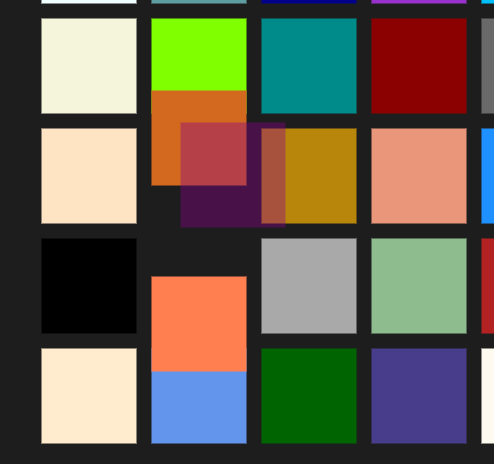 The animation in GridView while dragging an item.